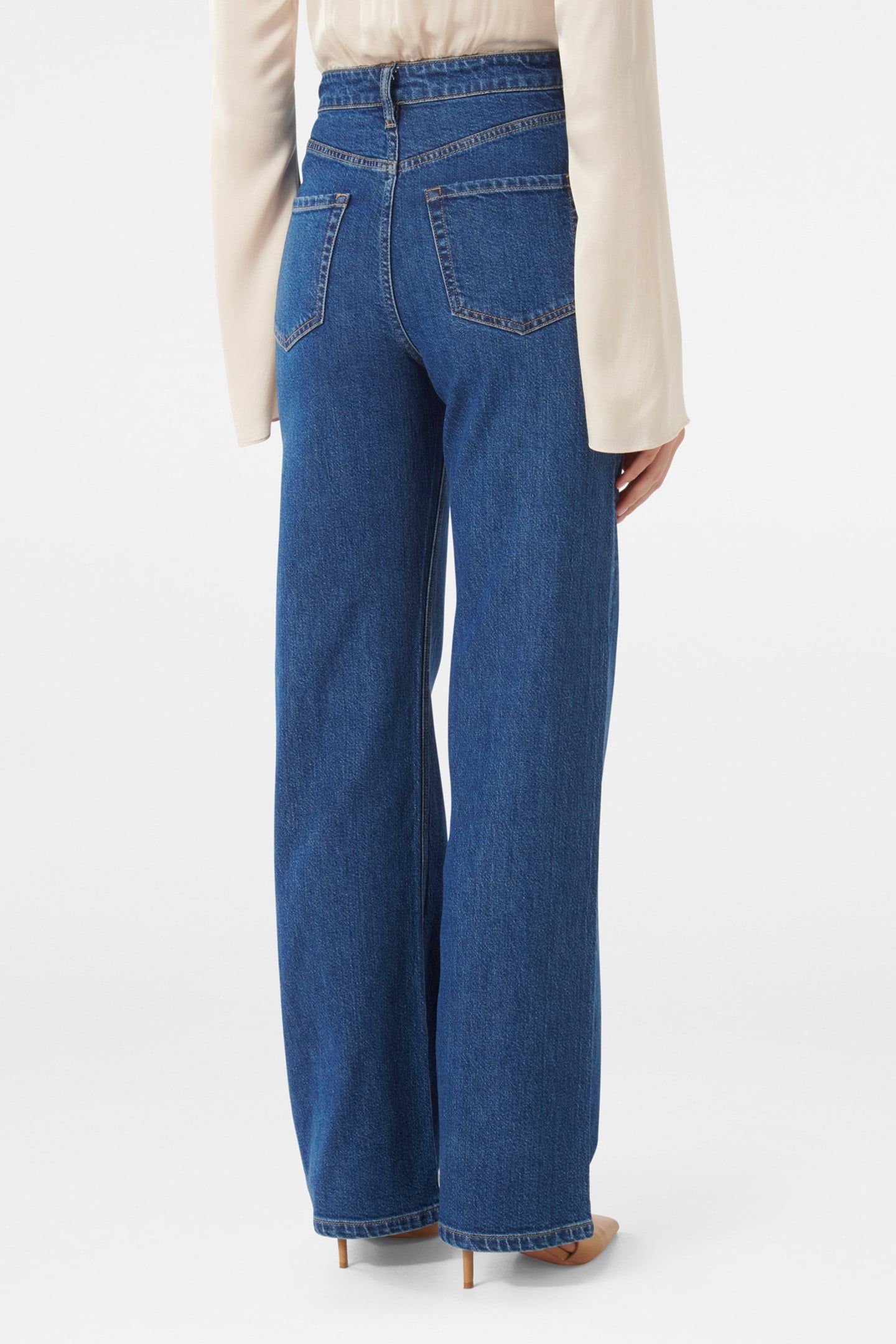 LILY STRAIGHT LEG JEANS MID WASH 2