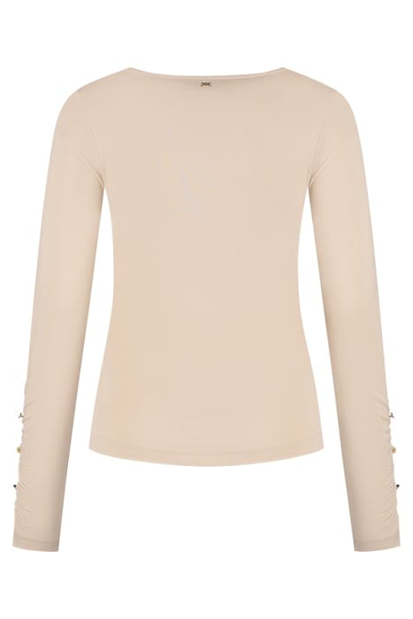 TWIST SHOULDER TOP HUMMUS 2