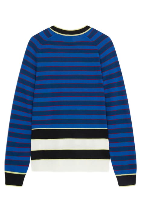 MENS SWEATER CREW NECK PETROL BLUE 4