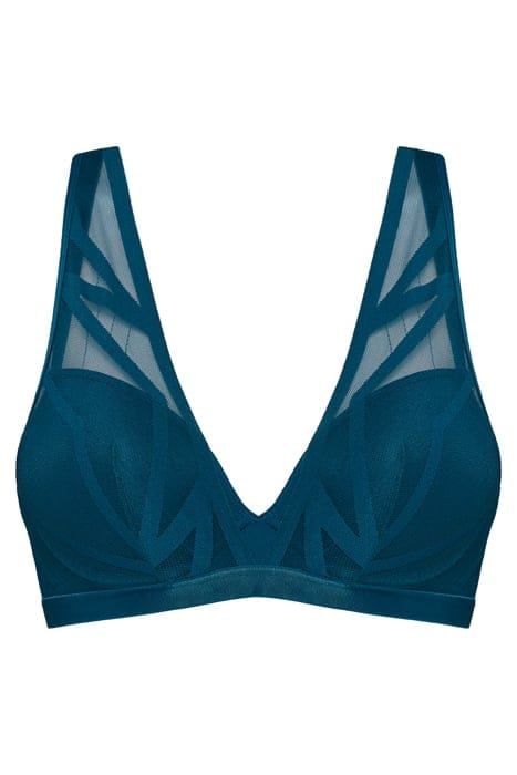 THE ILLUSIONIST TRANSPARENT PETROL PUSH UP BRA 3