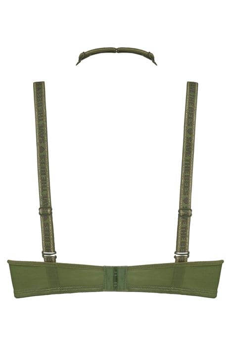 QUEEN BEE OLIVE GREEN PUSH UP BRA 5