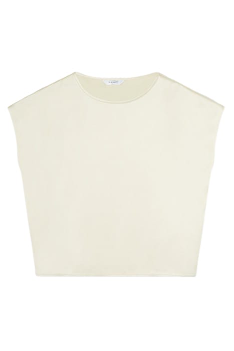 LENA SATIN T-SHIRT ECRU 4