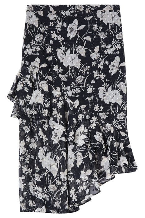 WINONA AYSMETRIC MIDI SKIRT BLACK/CREAM 3