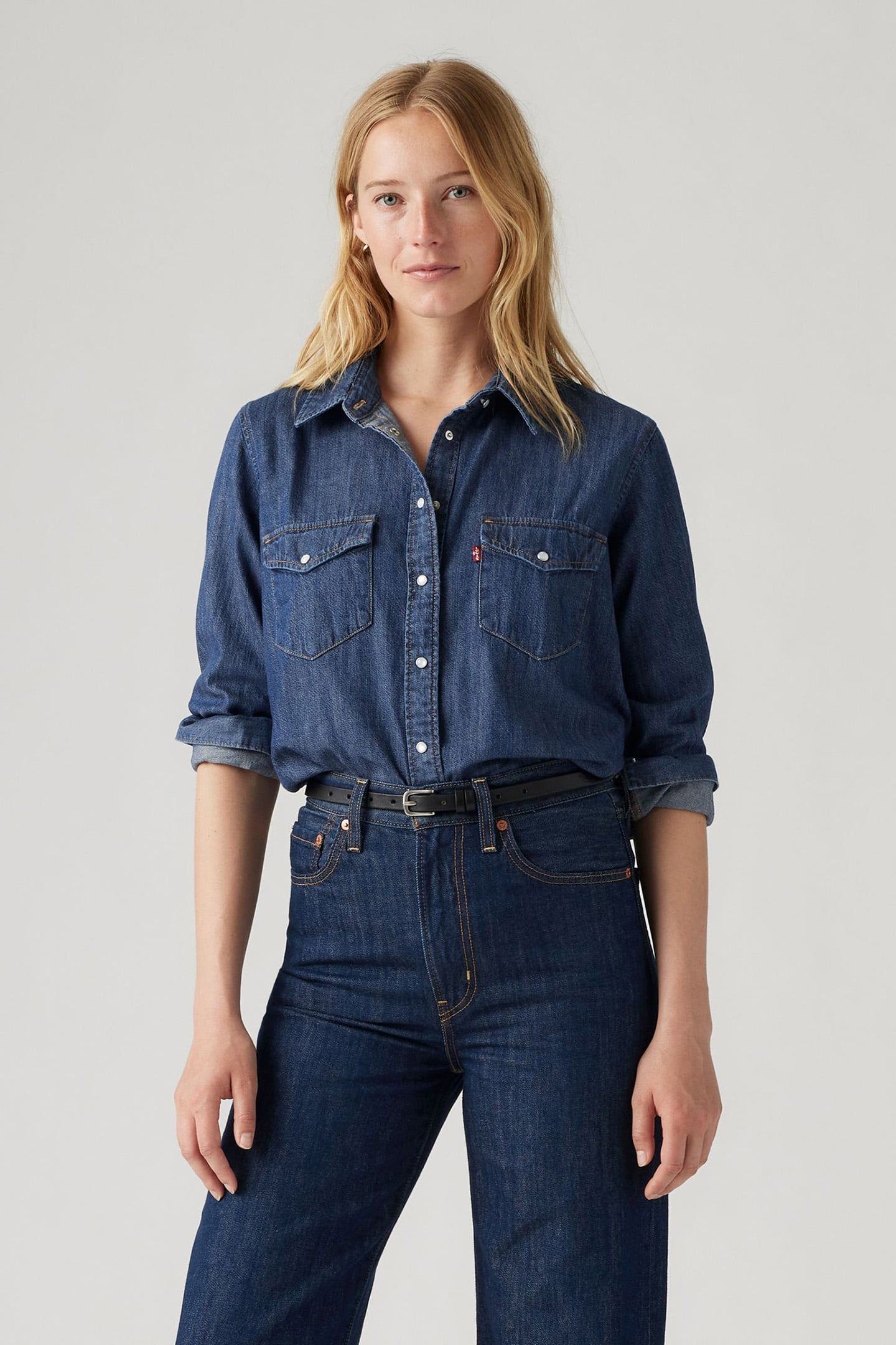 ICONIC WESTERN DENIM SHIRT IN AIR SPACE 1