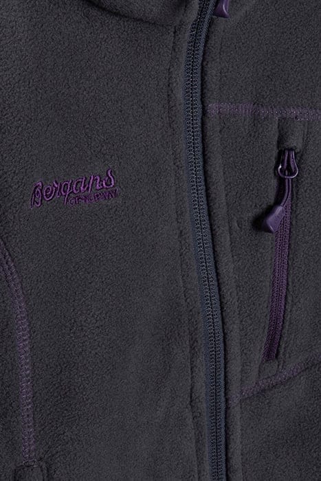 RUNDE YOUTH GIRL JKT SOLID CHARCOAL / PURPLE VELVET 3