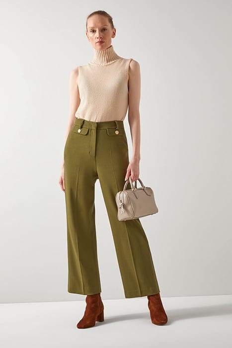FRANCES ROLL KNITTED SWEATER CAMEL 2