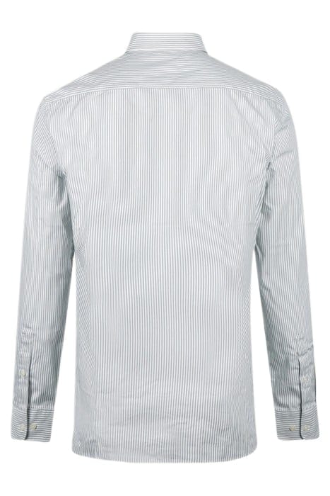 STRIPED POPLIN SHIRT LIGHT OLIVE 5