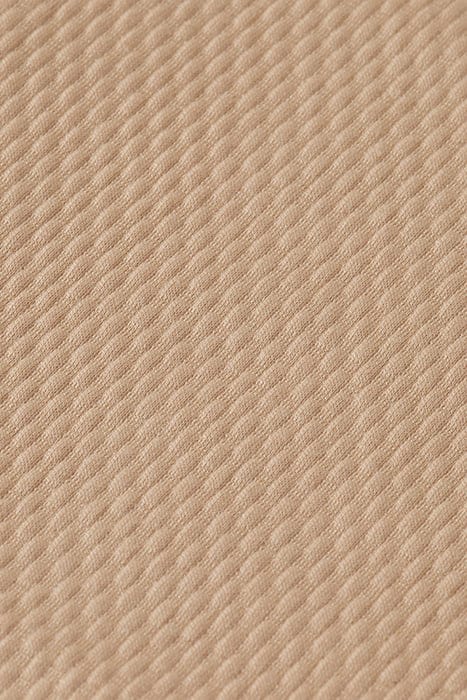 SS POPCORN JERSEY CAMP SHIRT LT PASTEL BROWN 3