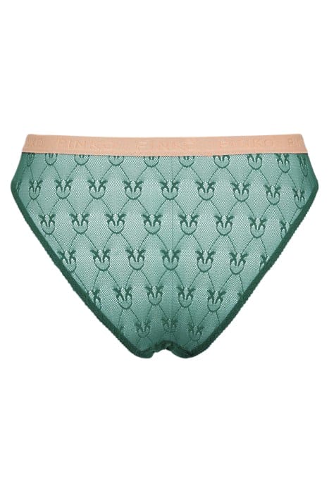 SENZA PAROLE SLIP GREEN/NUDE 2