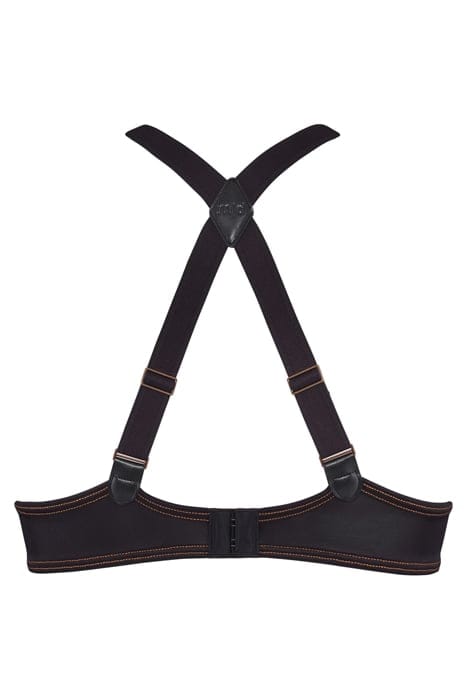 CALAMITY JANE BLACK DENIM PLUNGE BALCONY BRA 4