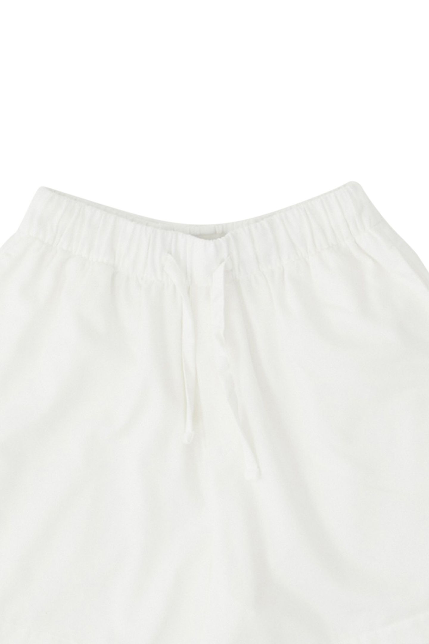 UNISEX FLANNEL, PYJAMAS SHORTS CREAM WHITE 2