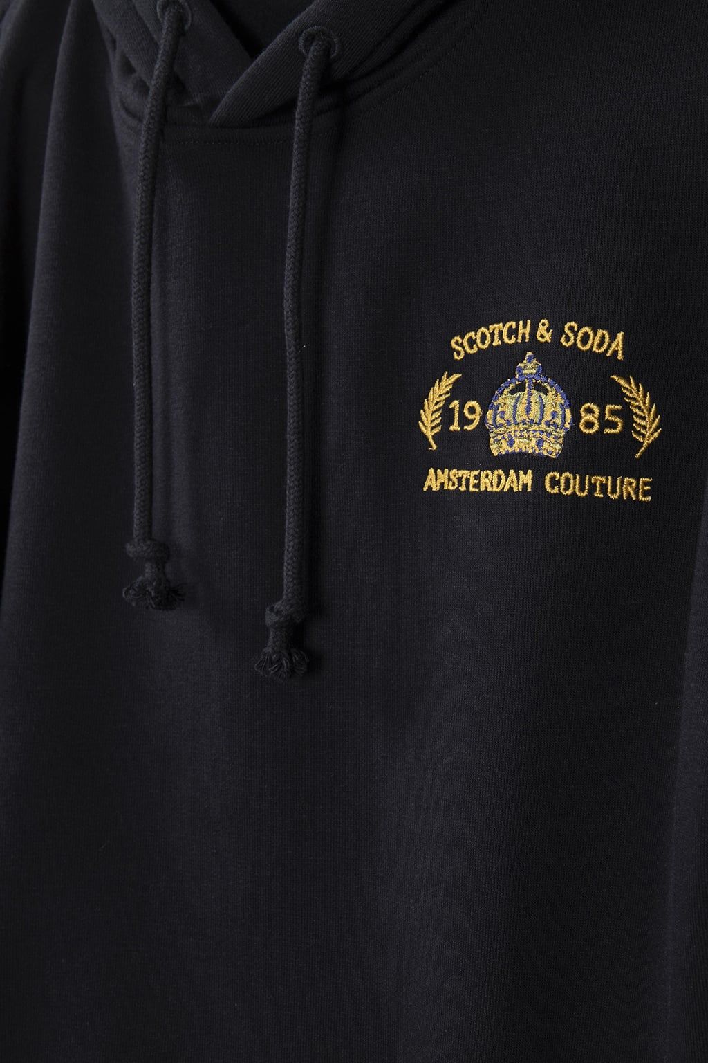 RELAXED FIT GRAPHIC FLEECE HOODIE BLACK 4