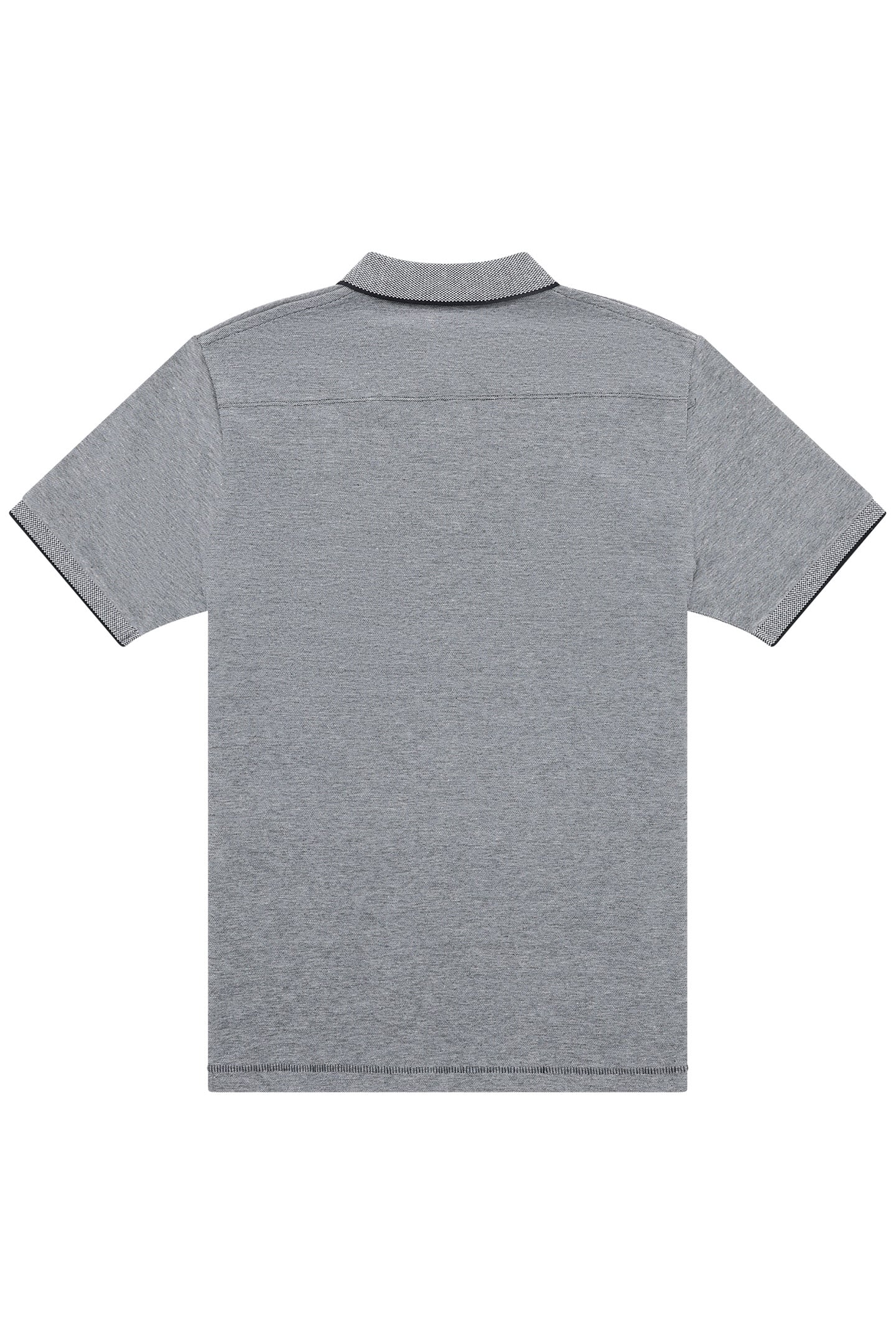 BIRDSEYE TIPPED POLO MARINE/MARINE 2