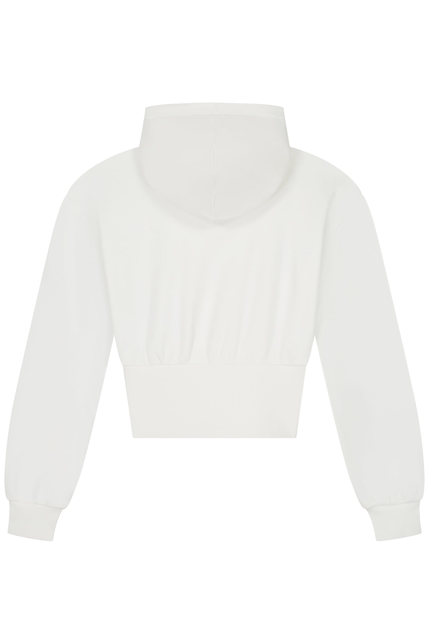 RIB HOODIE OFF WHITE/FUCHSIA POP 3