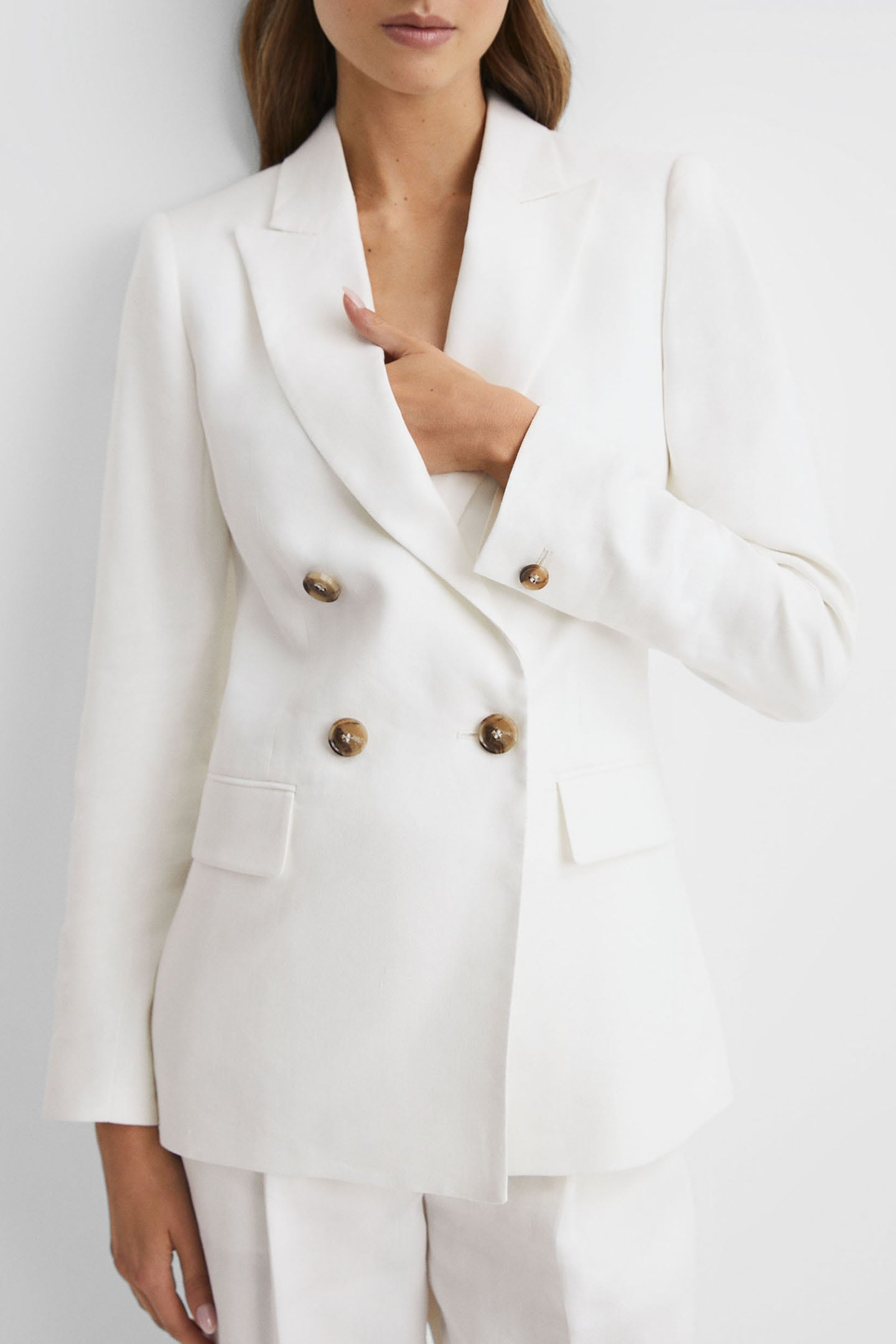 HOLLIE DB LINEN BLAZER — DOUBLE BREASTED 7