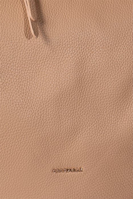 LARGE LEATHER SHOULDER BAG IN PINK 5