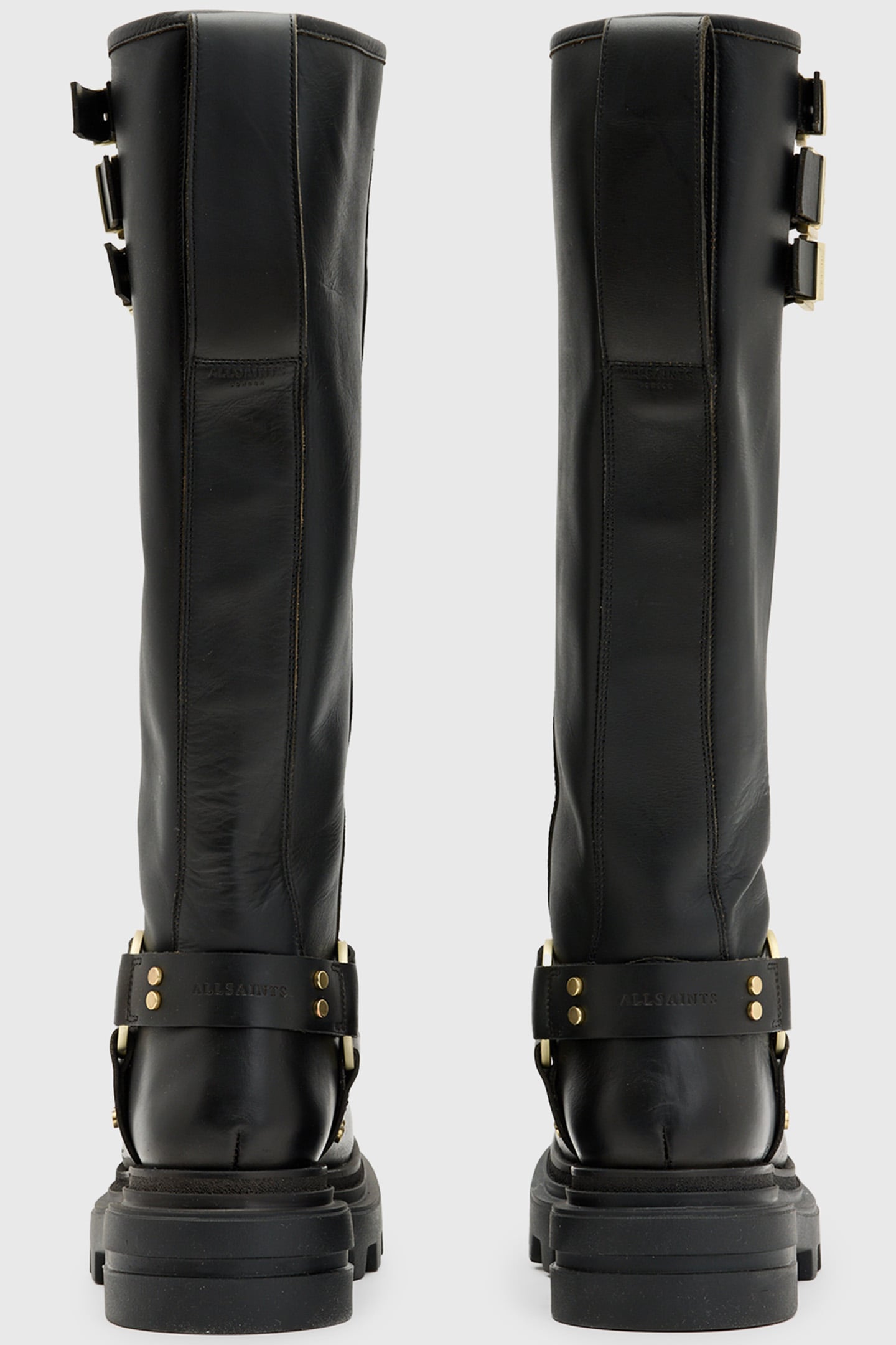 JADE BIKER BOOT BLACK/WARM BRASS 5