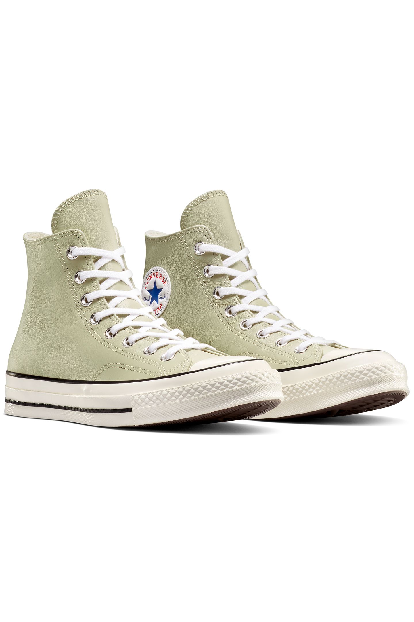 CHUCK 70 LEATHER PALE SURPLUS/RED/WHITE 2