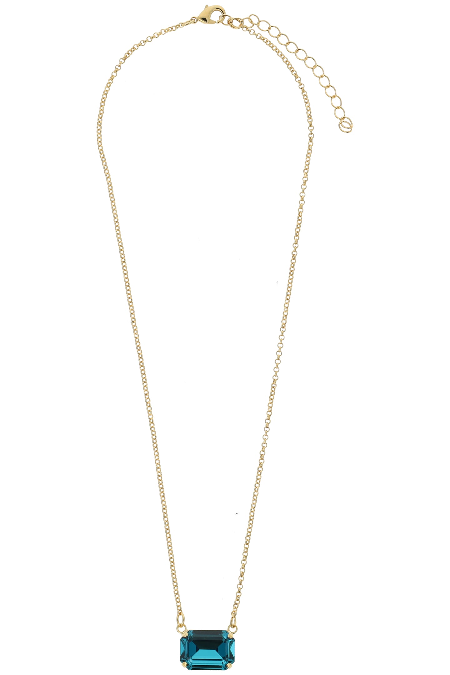 LADY DI NECKLACE BLUE ZIRCON 1