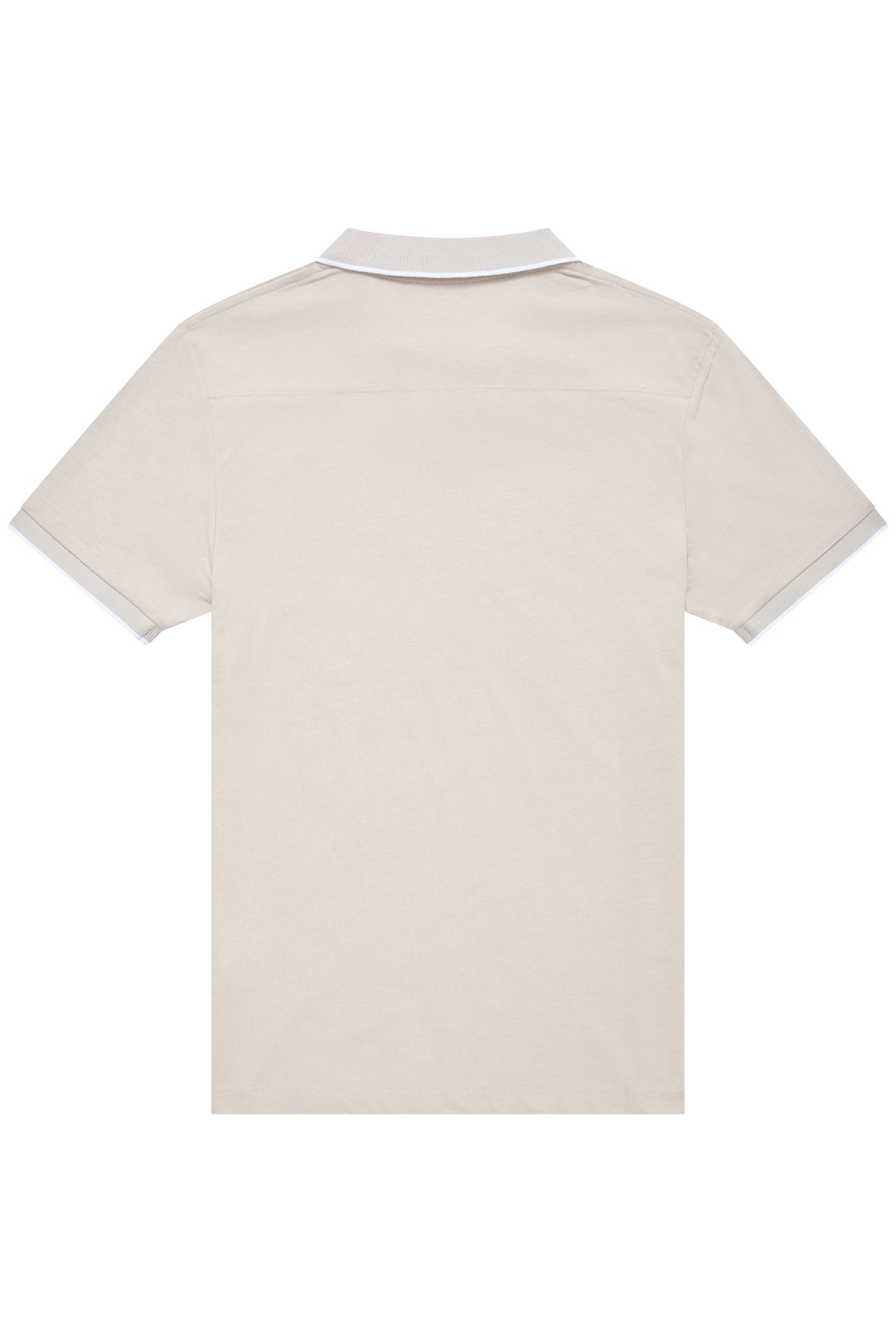 TROPHY TIPPED POLO STONE/WHITE 2