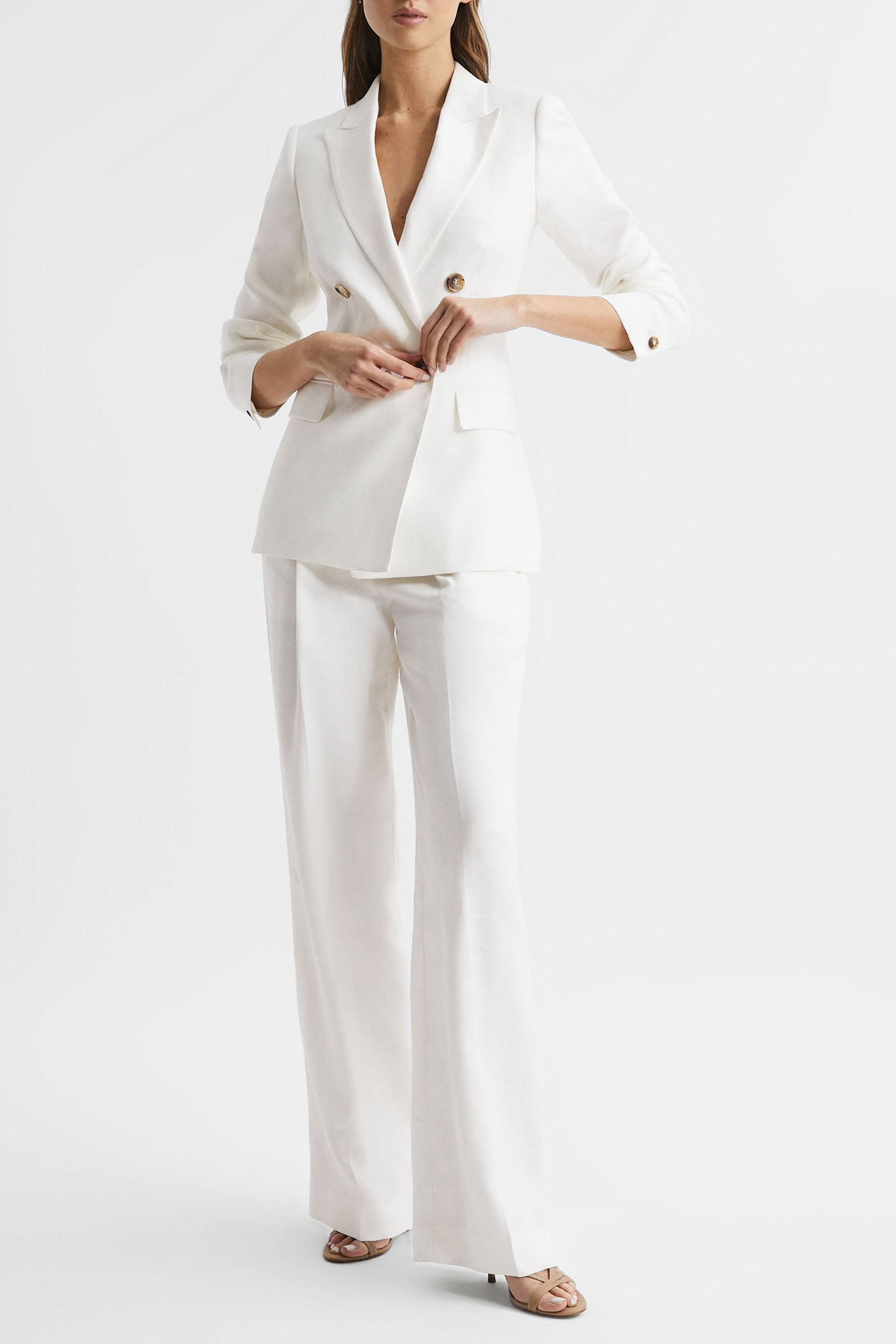 HOLLIE DB LINEN BLAZER — DOUBLE BREASTED 3