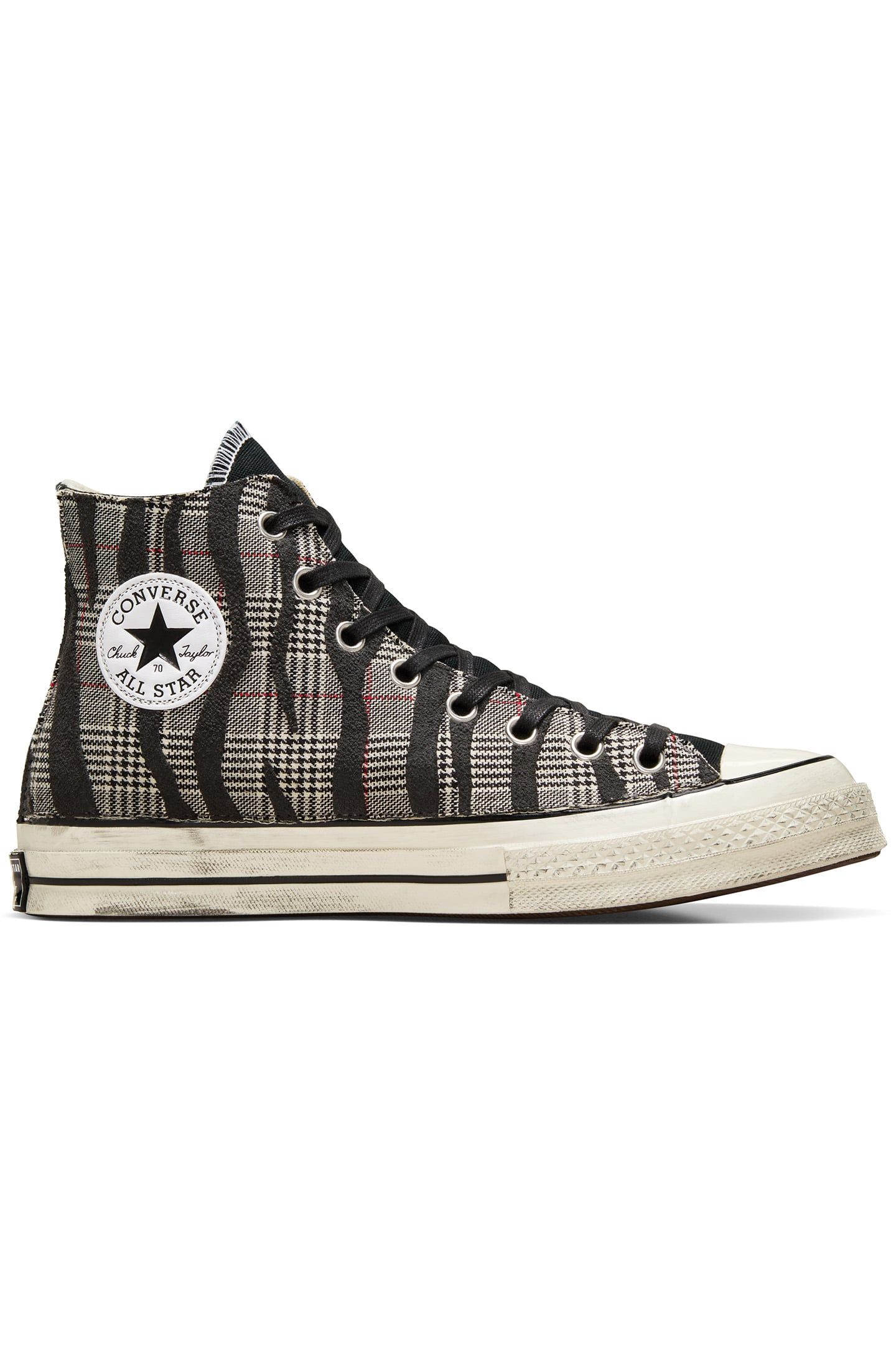 CHUCK 70 ZEBRA & HOUNDSTOOTH BLACK TARTAN ZEBRA 1