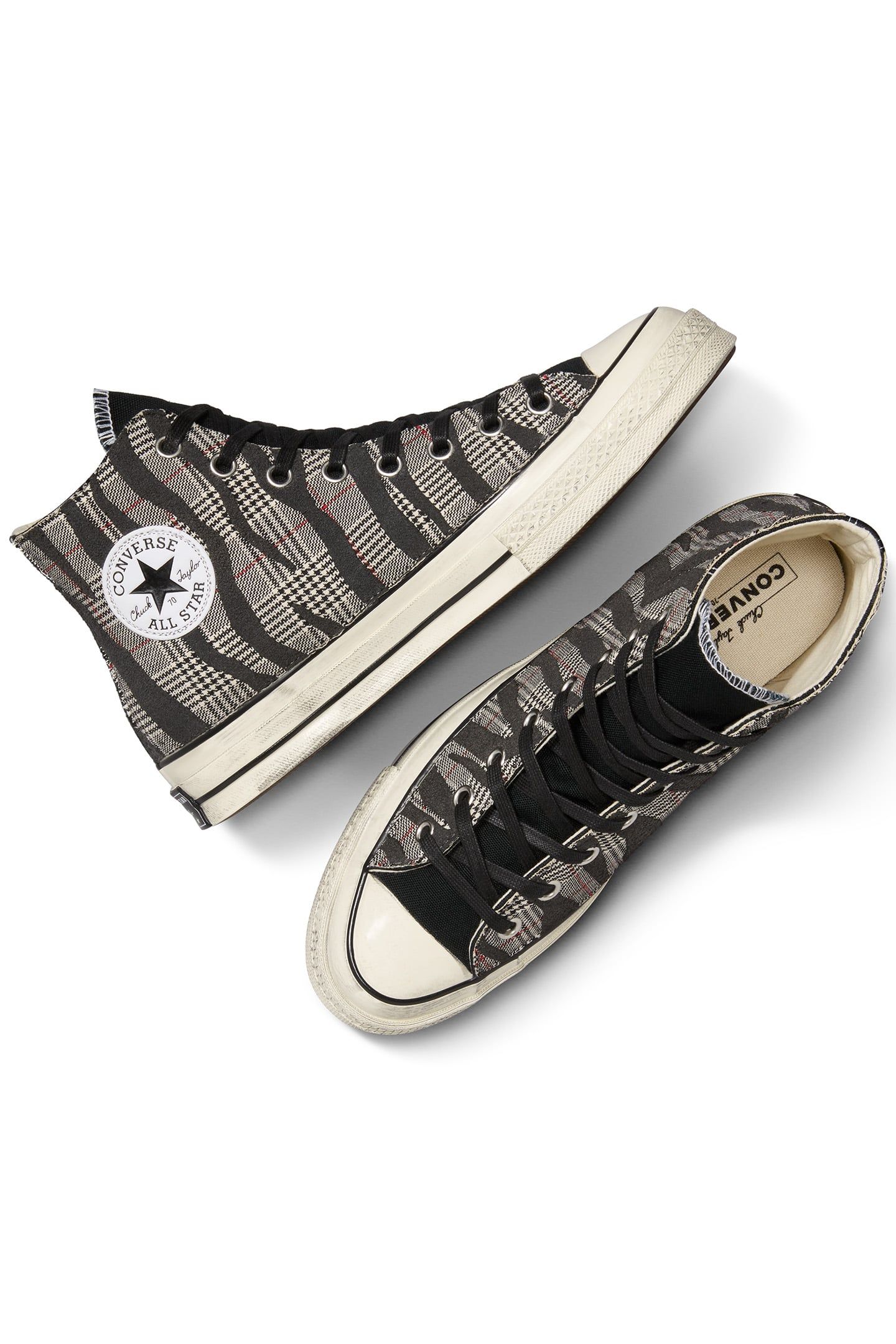 CHUCK 70 ZEBRA & HOUNDSTOOTH BLACK TARTAN ZEBRA 2