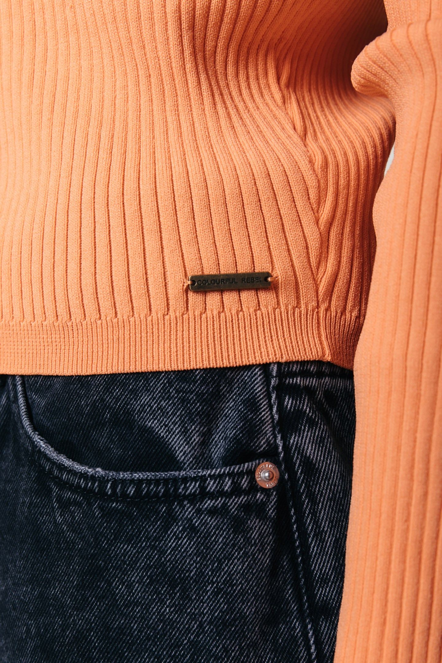 NORI FINE KNIT CROPPED LONGSLEEVE POLO NIET GEBRUIKEN TANGER 4