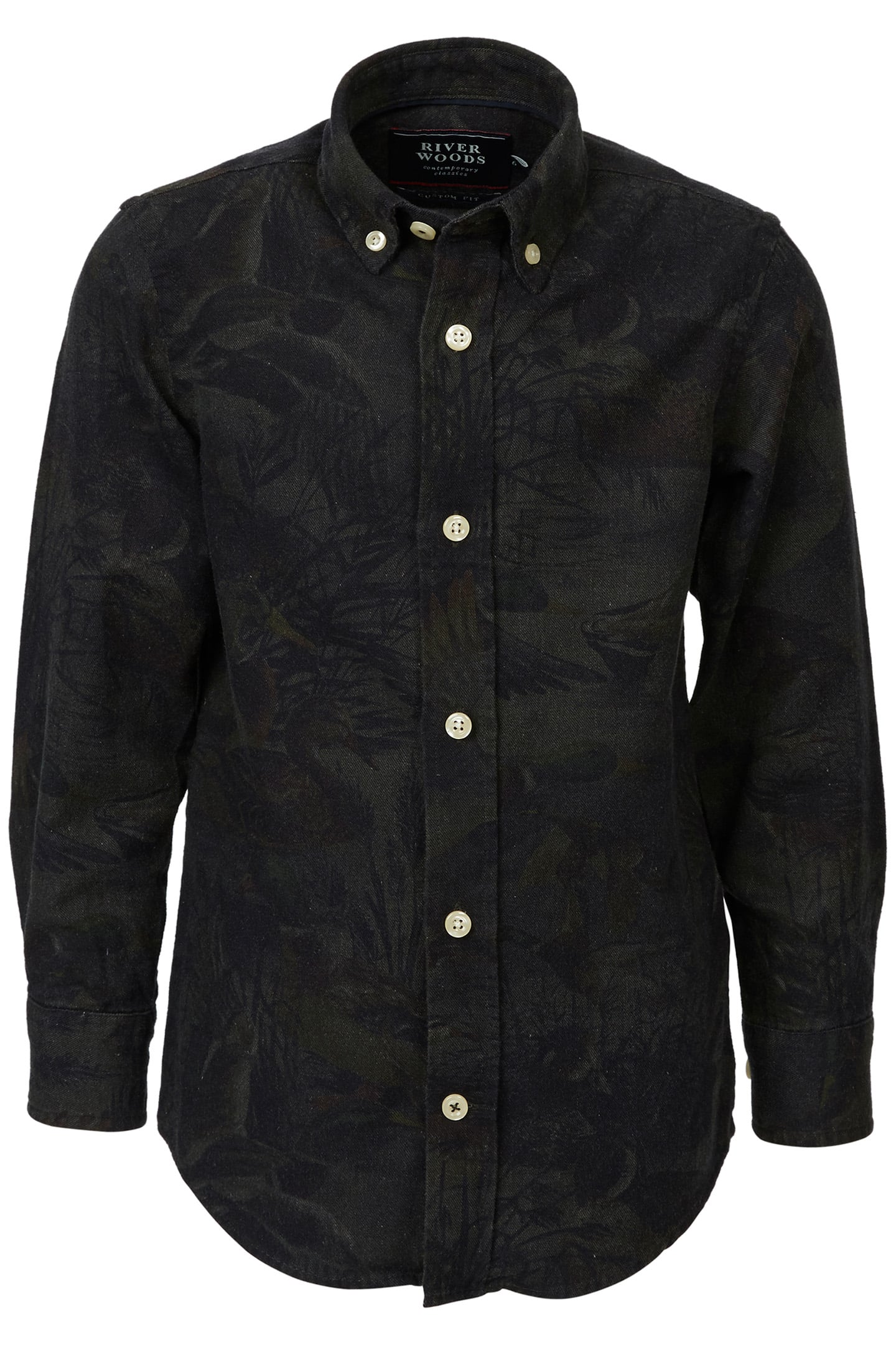 CUSTOM FIT WALLSTREET SHIRT IN GREY 1