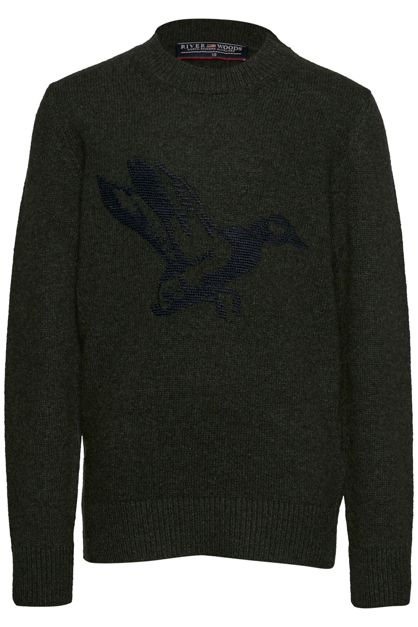 ROUND NECK PULLOVER IN GREEN 2