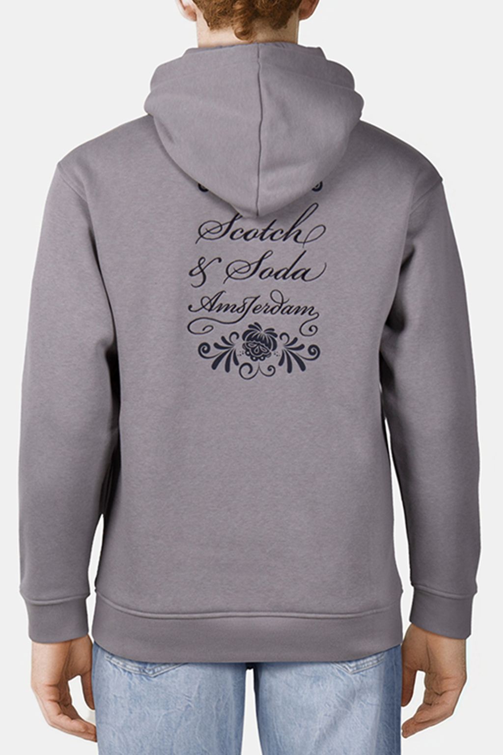 RELAXED FIT FLEECE GRAPHIC HOODIE ASPHALT 2