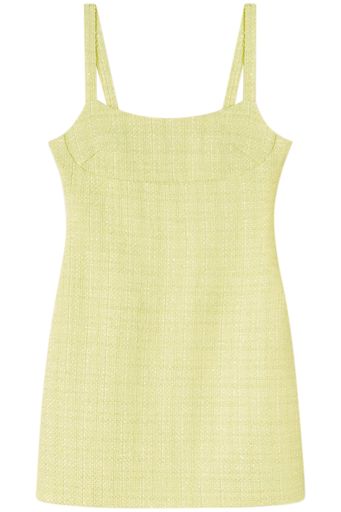 TWEED MINI DRESS YELLOW 4