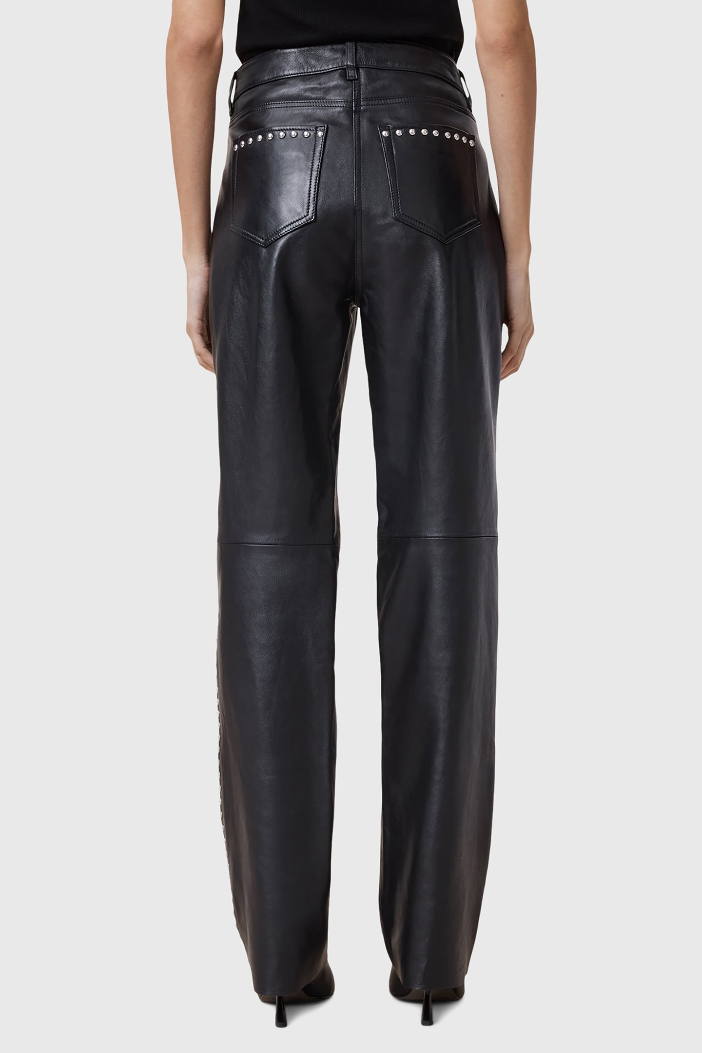 SAIGE STUD TROUSER BLACK 2