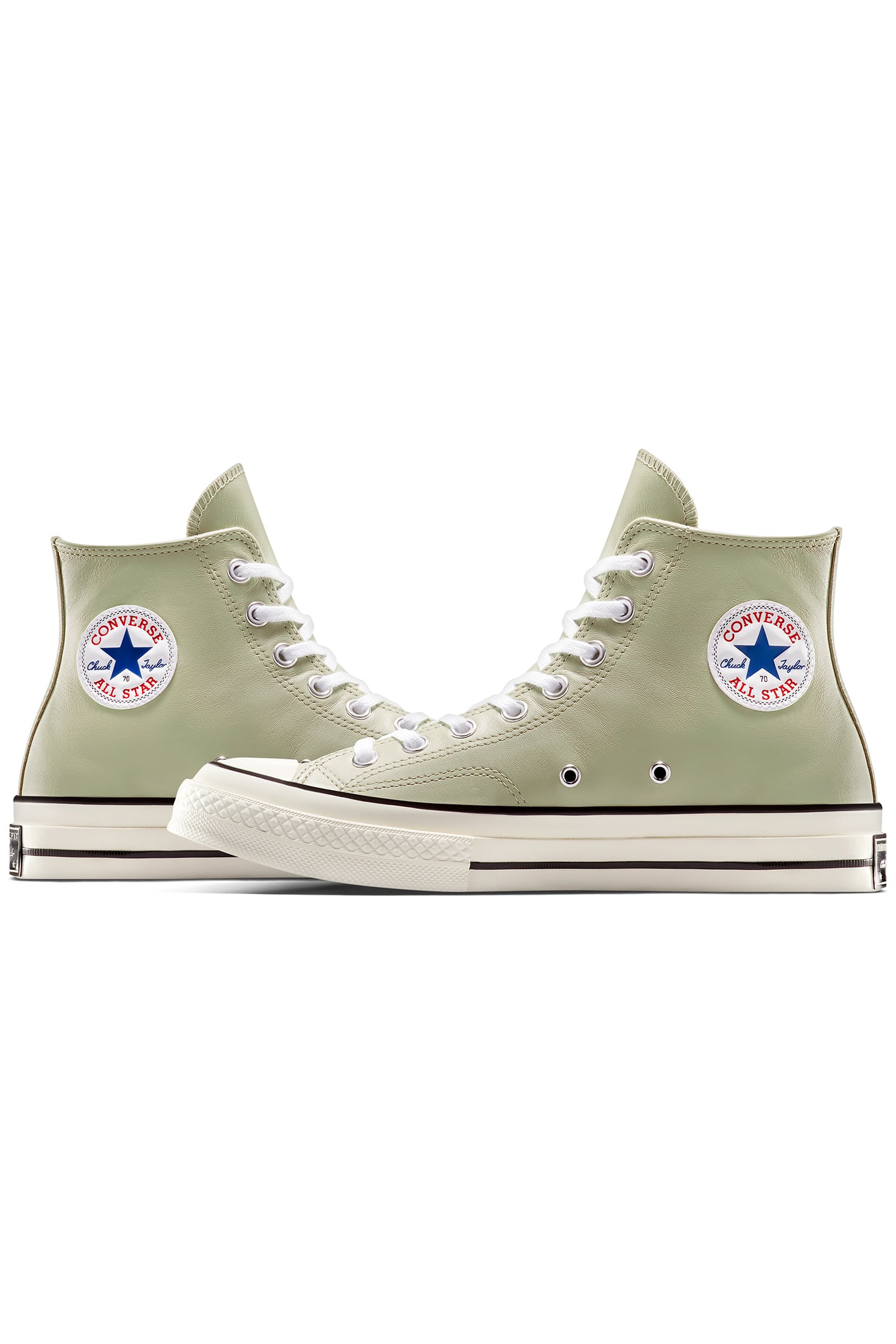CHUCK 70 LEATHER PALE SURPLUS/RED/WHITE 5