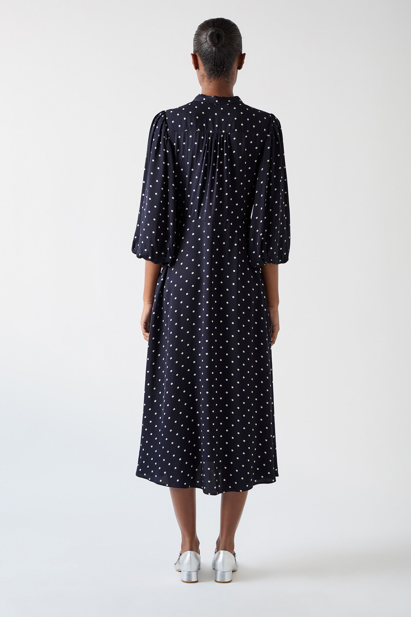 DR HESTER TIE NECK DRESS MULTI COLOUR 2