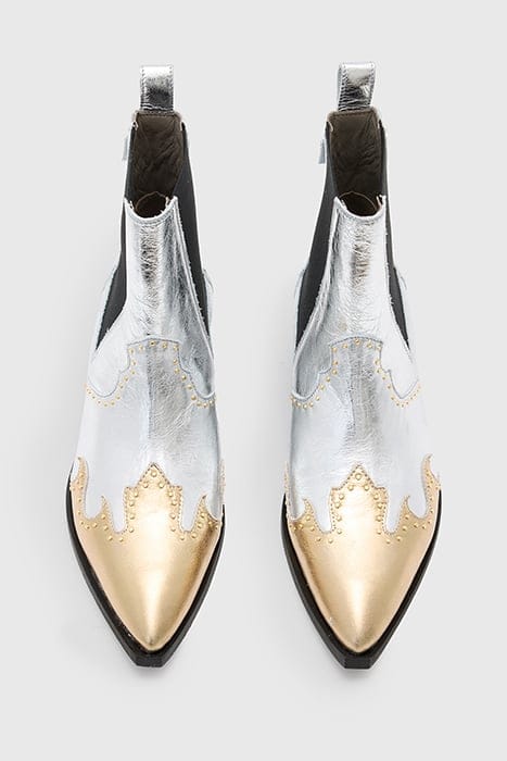 DENVER STUD BOOT SILVER/GOLD 4