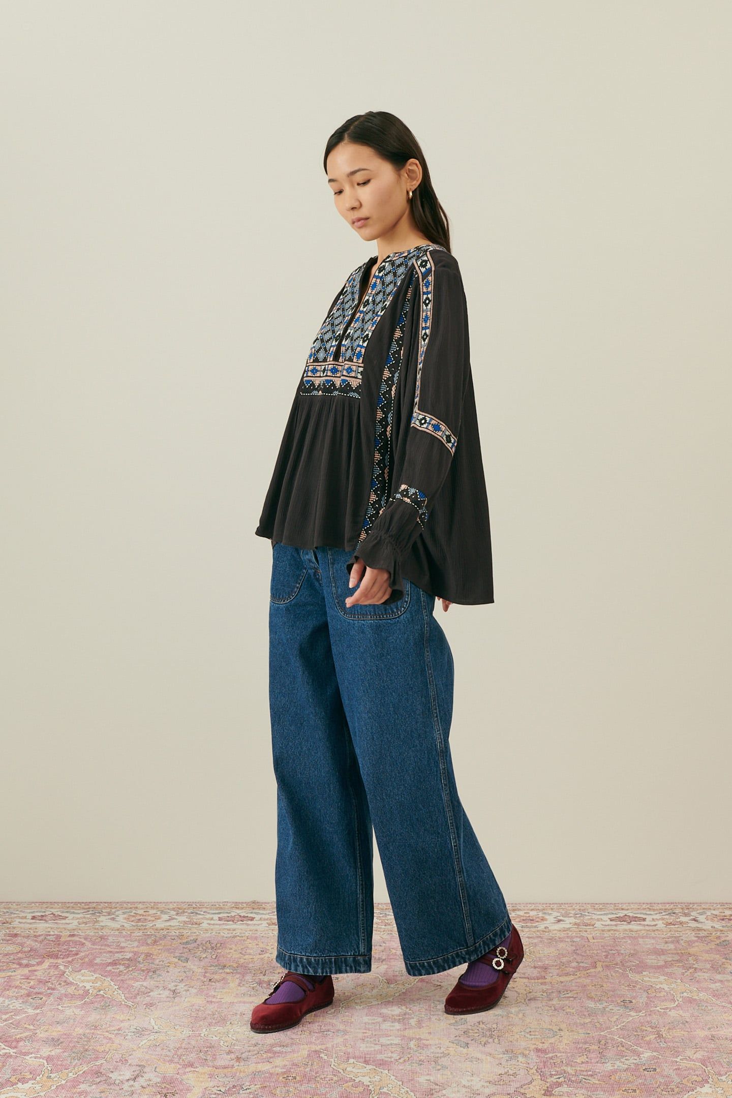 BLOUSE MARIELLA CHARCOAL 4
