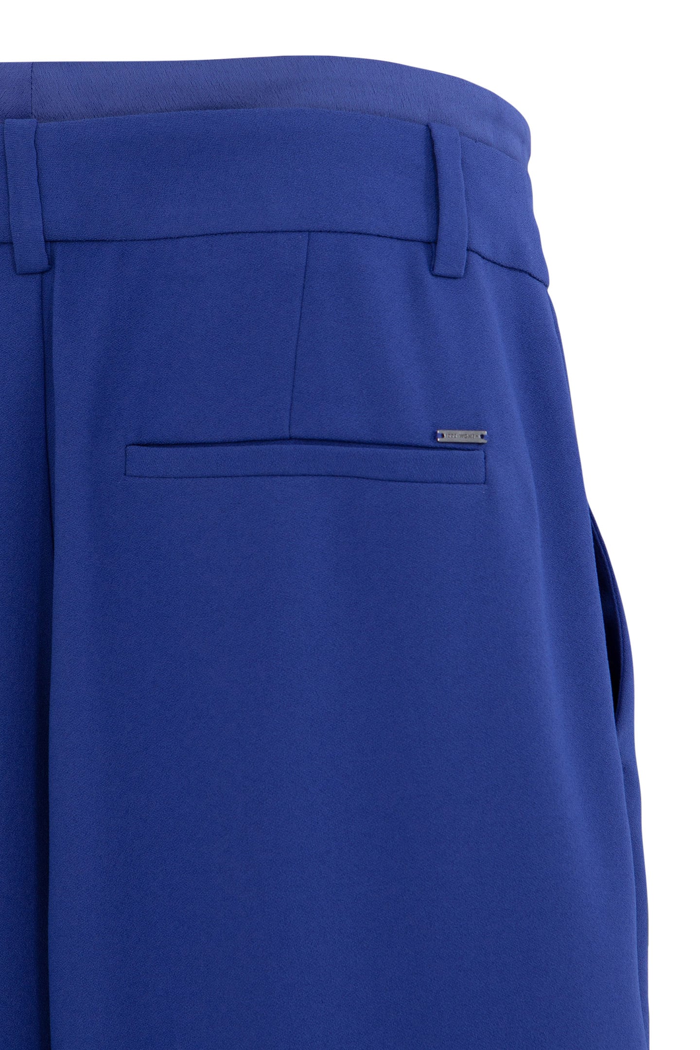 ROYAL BLUE DOUBLE-BELTED WIDE-LEG SUIT PANTS 7