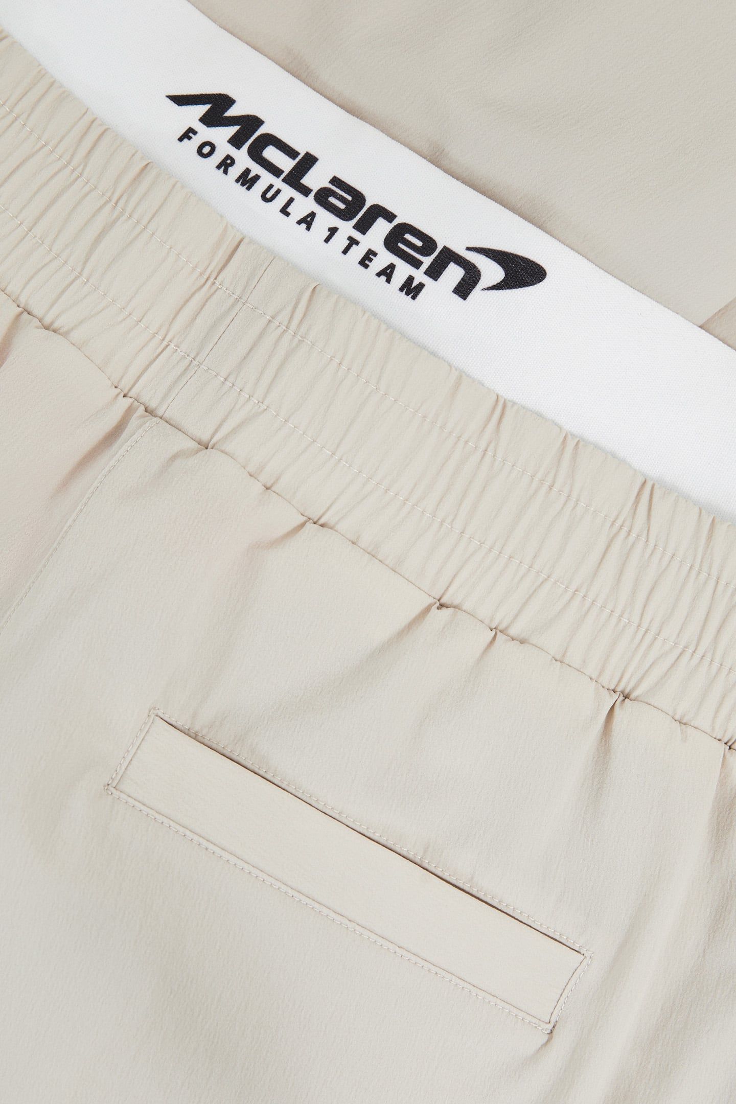 COLETTE TECHNICAL BOXER SHORT WAISTBAND TROUSER STONE 6