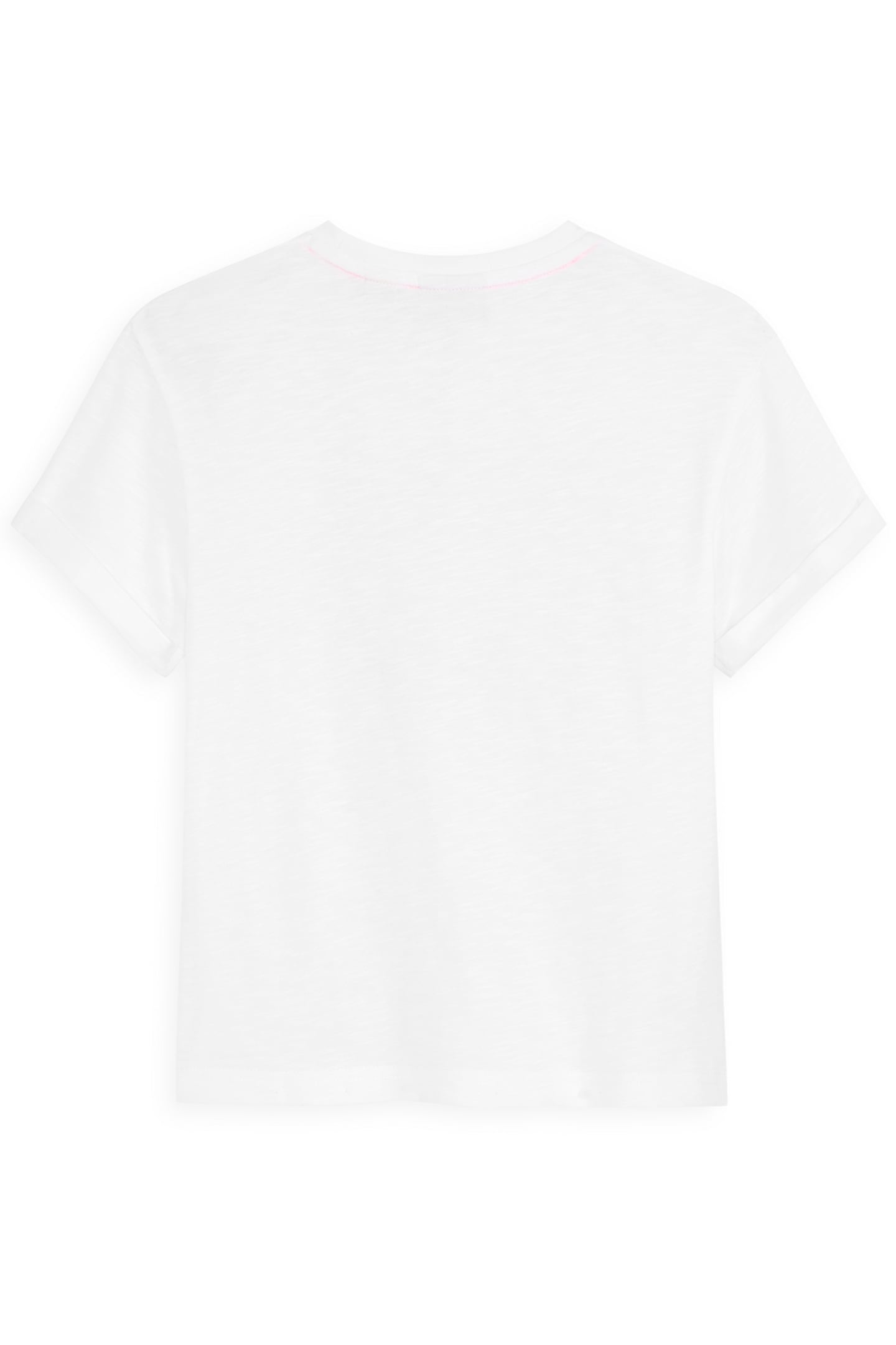 GIRLS CTTN SLUB JERSEY SS TOP WHITE TRADITIONAL 2