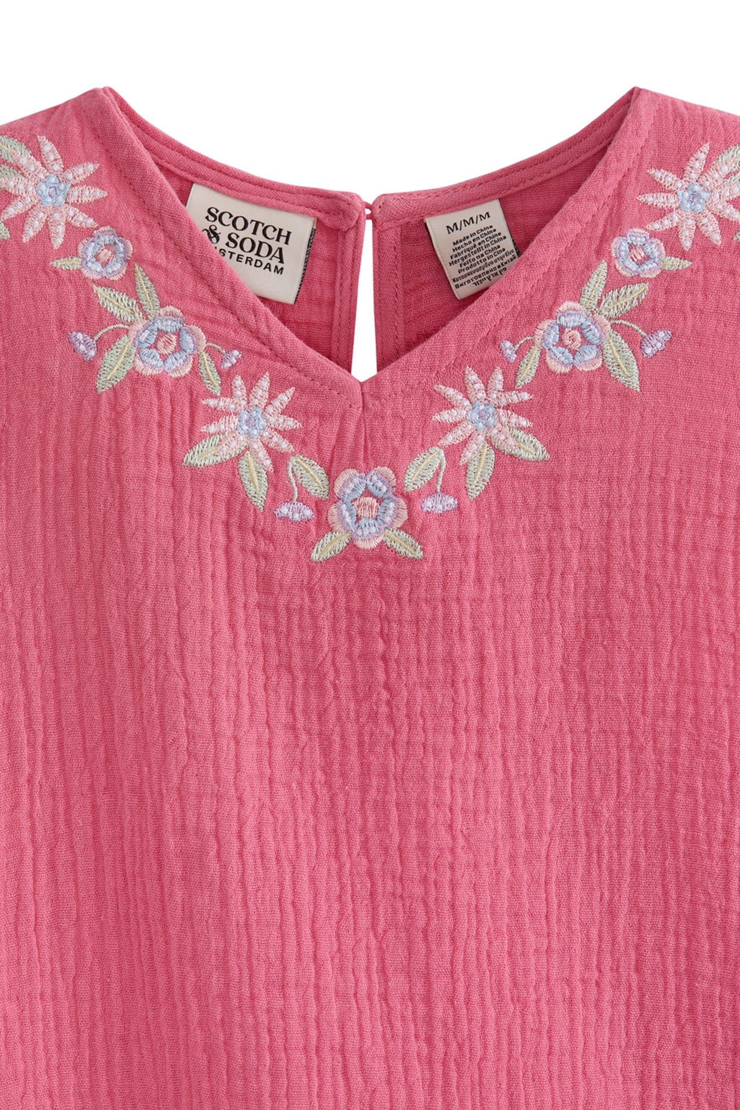 S&S GIRLS 2PC FASHION TOP & DENIM PANT SET PINK/BROWN 6