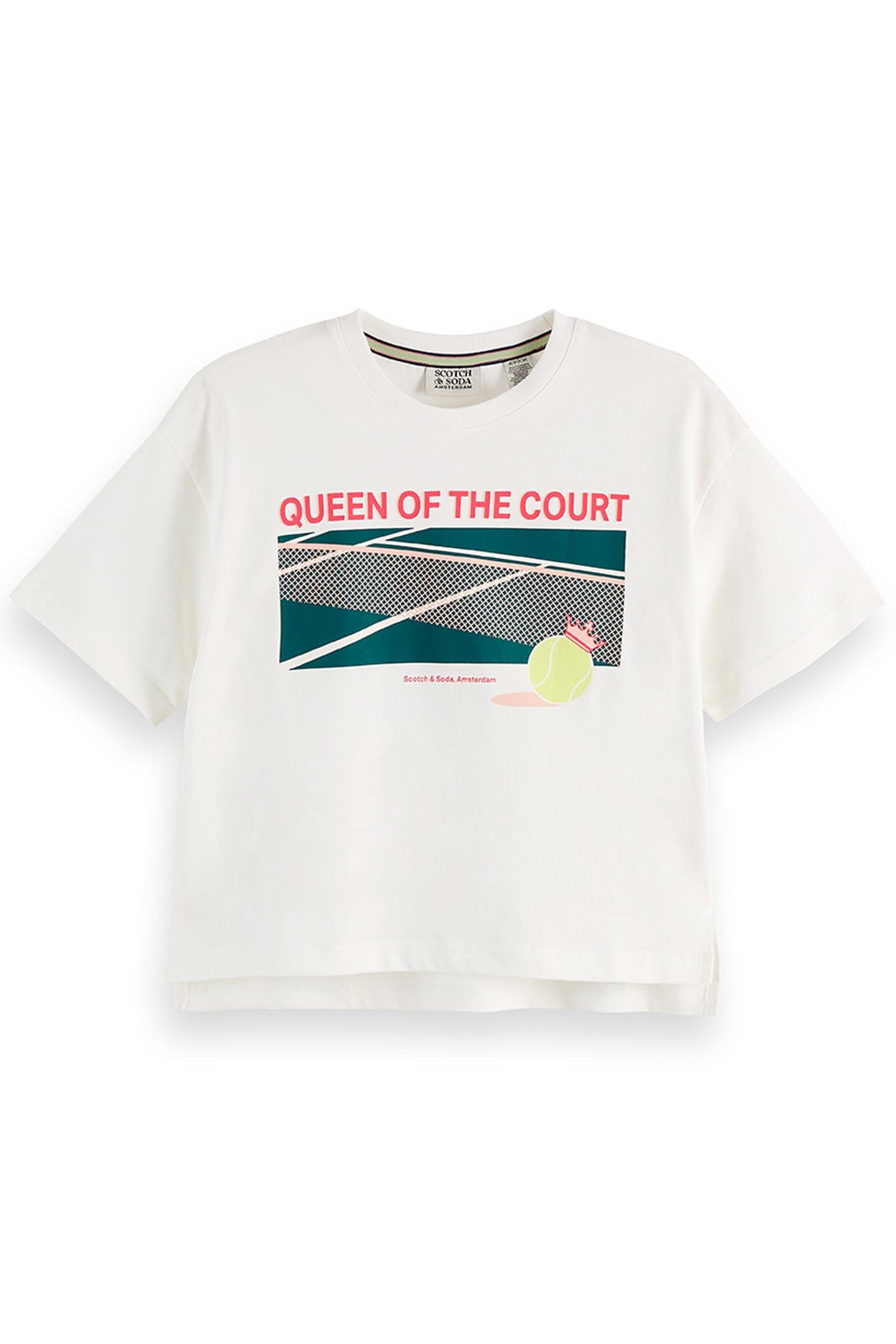 S&S GIRLS TENNIS GROUP CTN JERSEY SS FASHION TOP LIGHT BEIGE 1