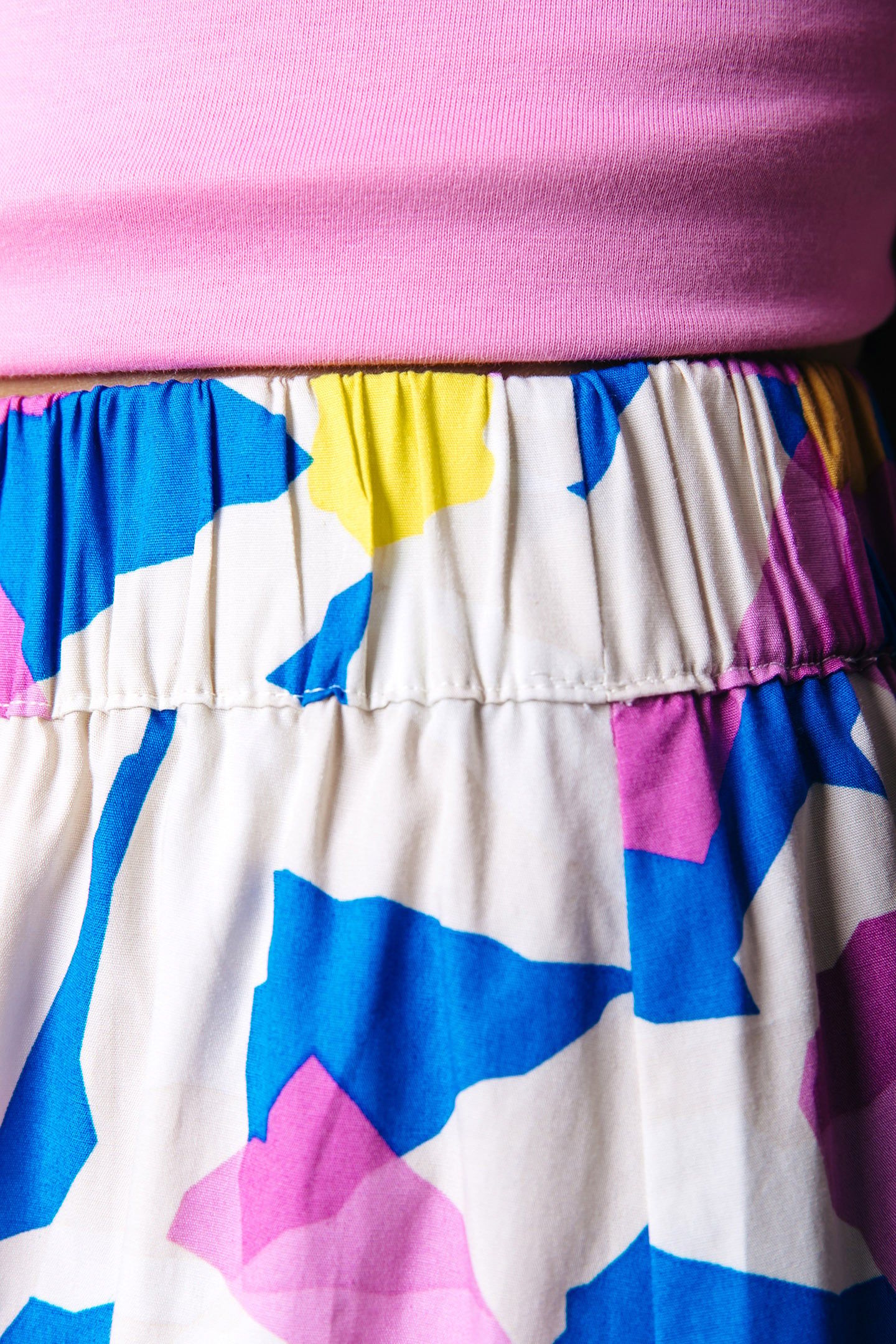 MARILOU BIG FLOWER LAYER SKIRT MULTICOLOR 3