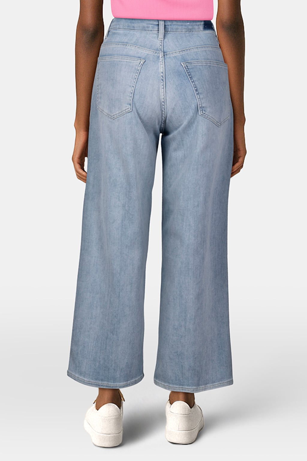 CULOTTE LIGHT BLUE SATIN DENIM DENIM BLUE 2