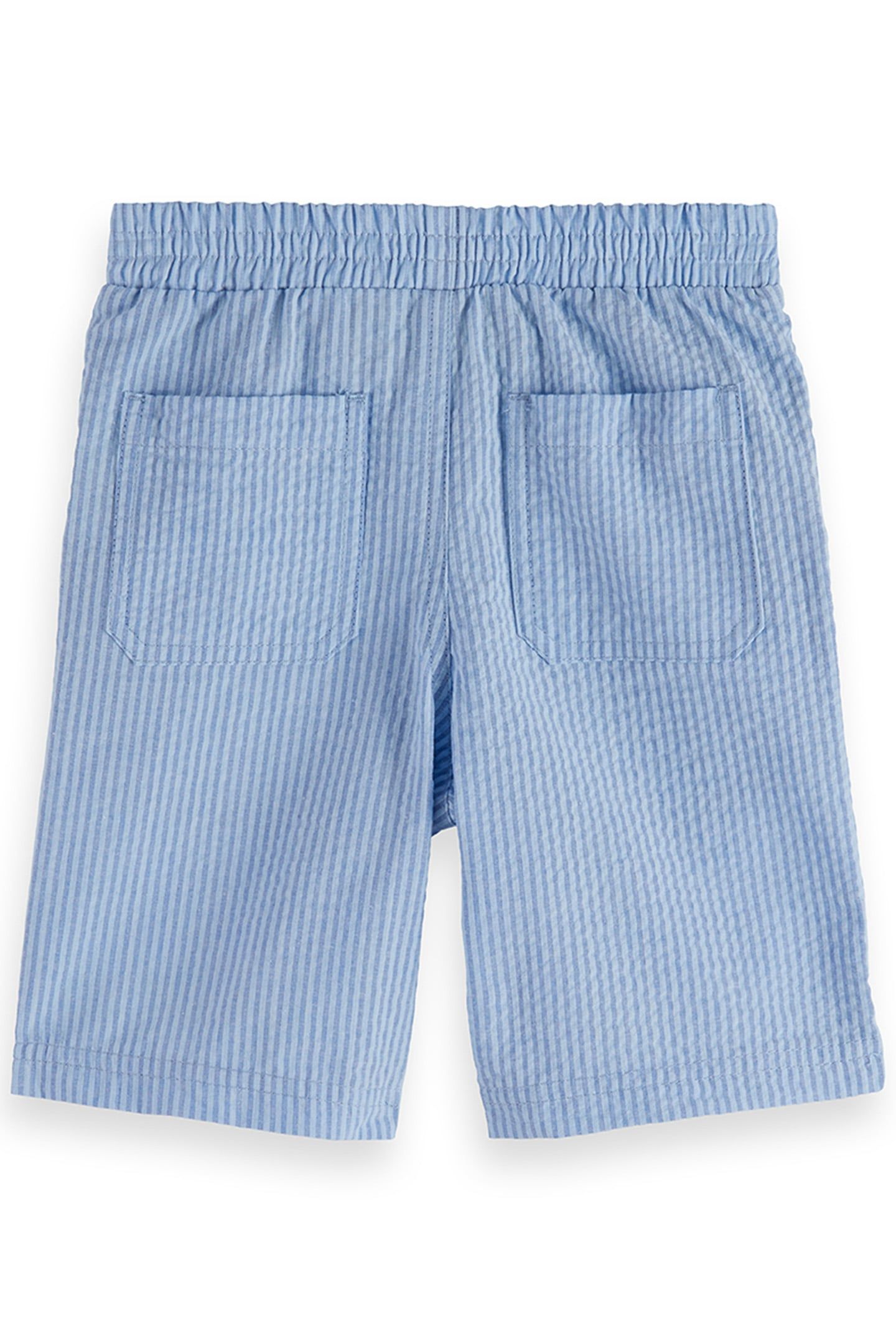 2PC BIG BOYS SS YARN DYE SEERSUCKER SHIRT & SHORT SET BLUE/G 4