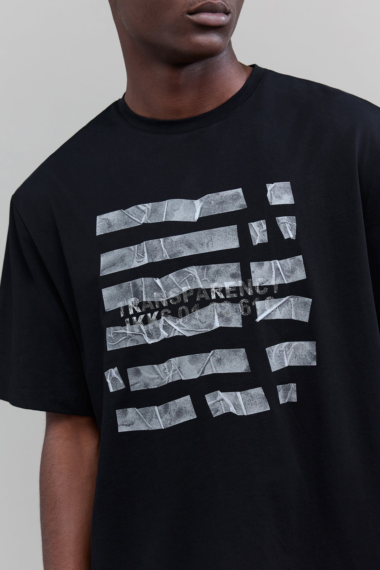BLACK DRY FAST SCOTCH EFFECT T-SHIRT 5