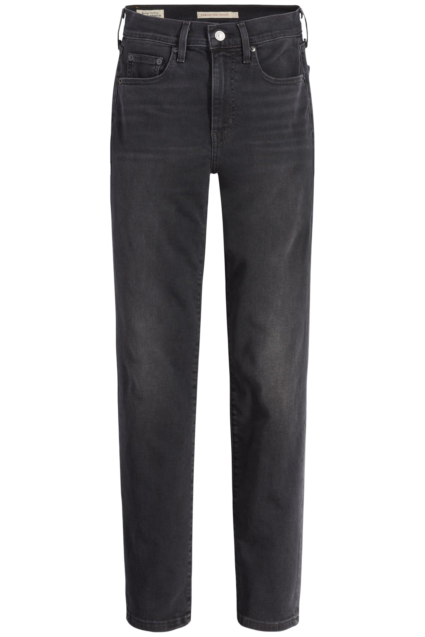 724 HIGH RISE STRAIGHT BLACK WORN IN 4