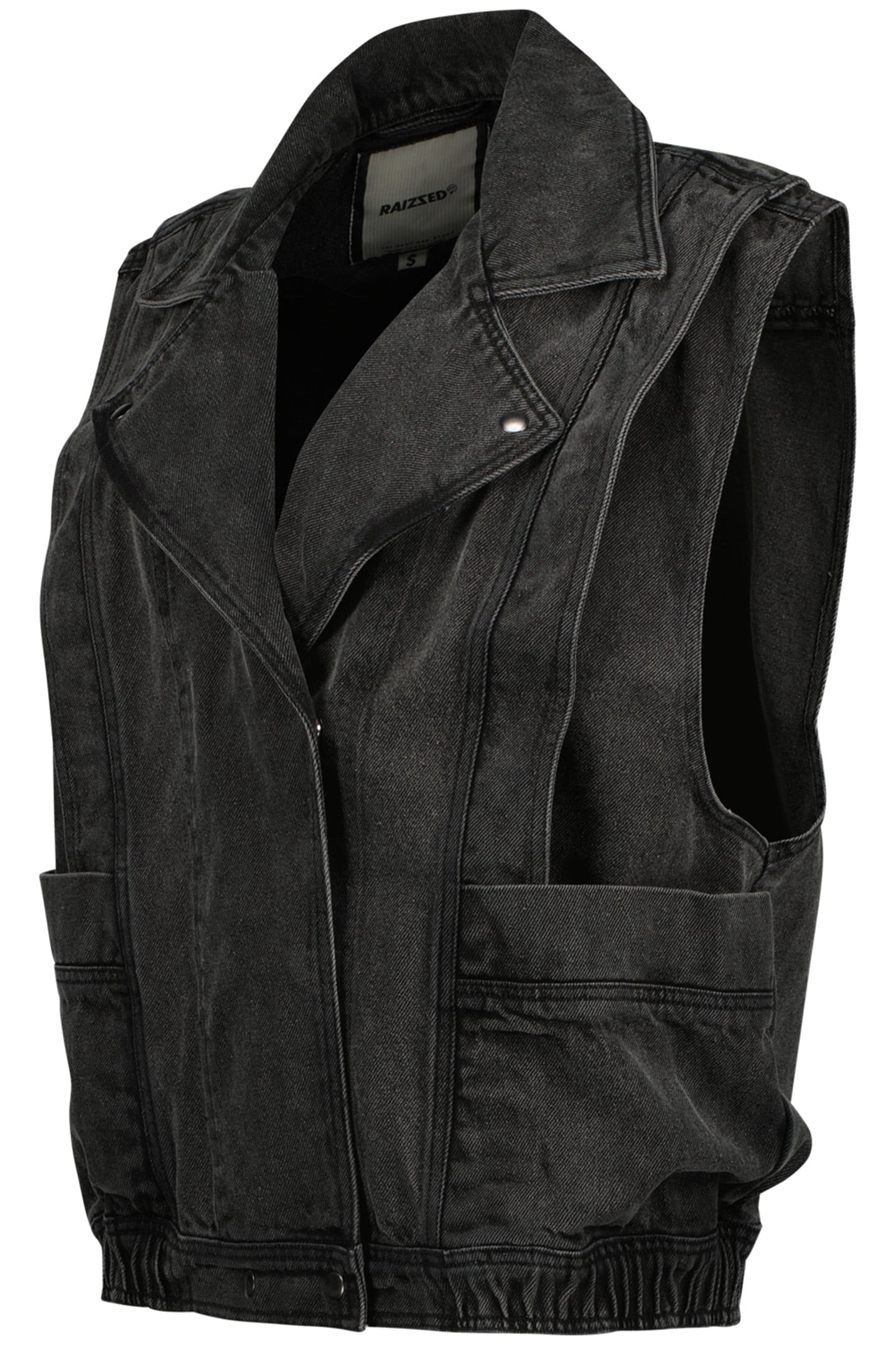 STAR GILET DARK GREY STONE 3