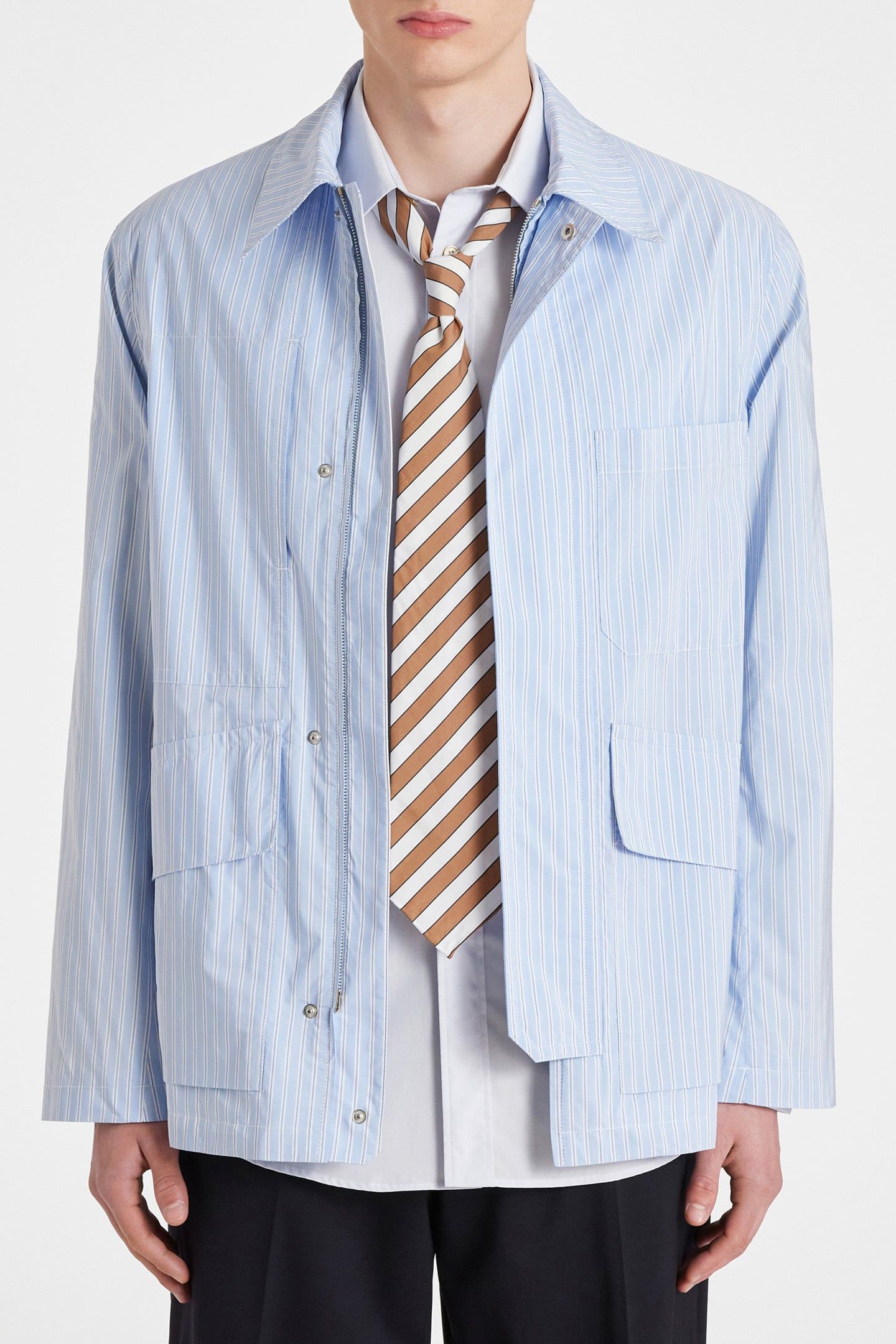 MENS PATCH POCKET JACKET LIGHT BLUE 1
