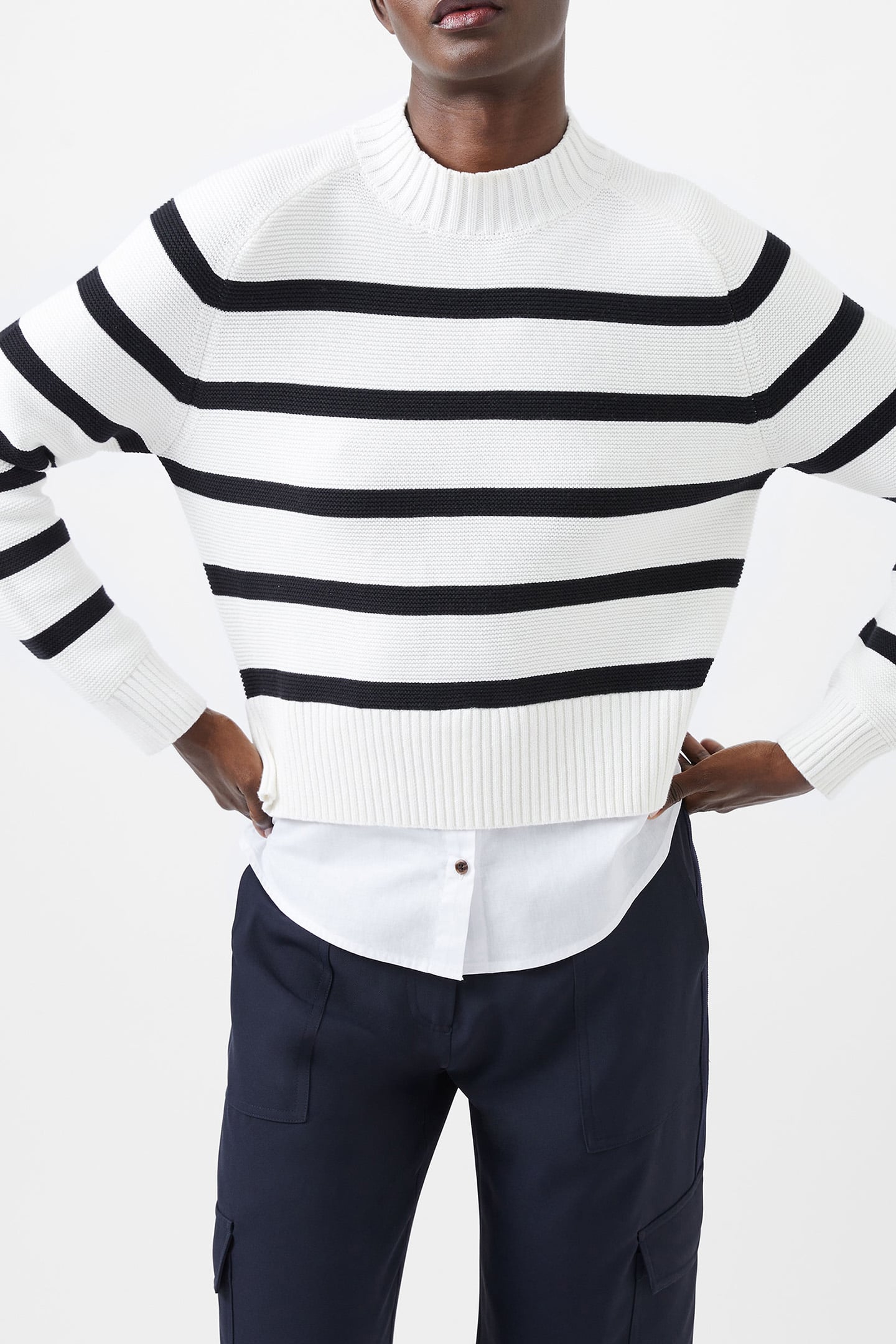 LILY MOZART POPLIN MIX TOP WINTER WHITE/MOONLES 4